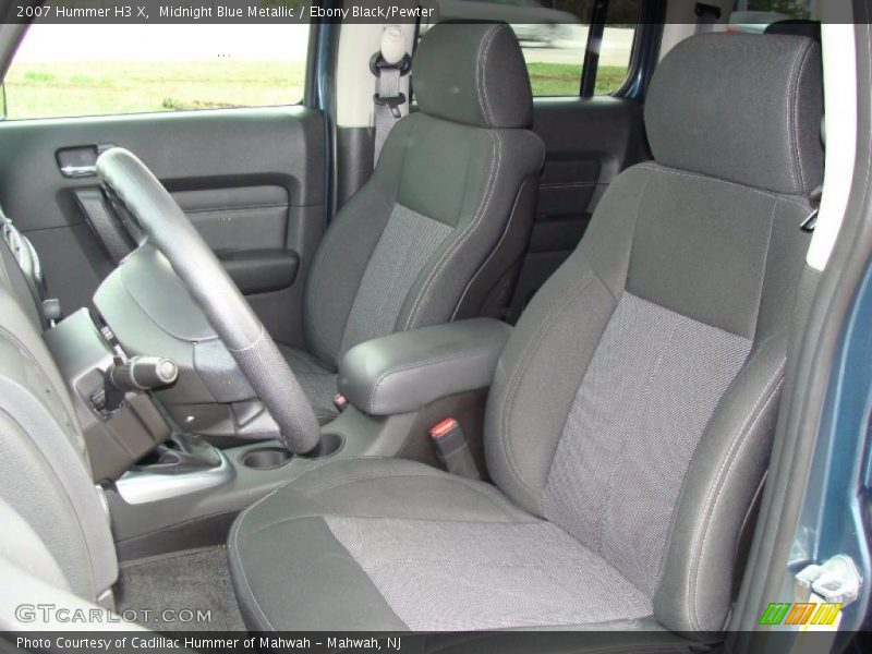 Midnight Blue Metallic / Ebony Black/Pewter 2007 Hummer H3 X