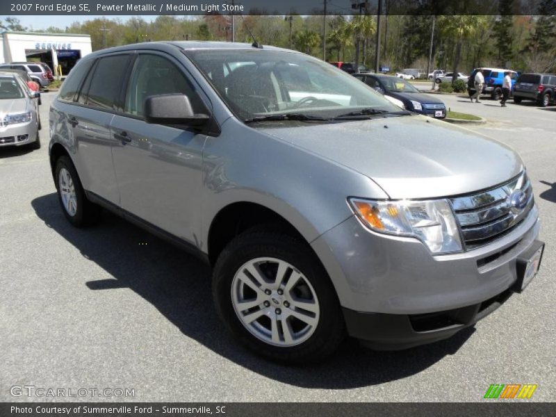 Pewter Metallic / Medium Light Stone 2007 Ford Edge SE