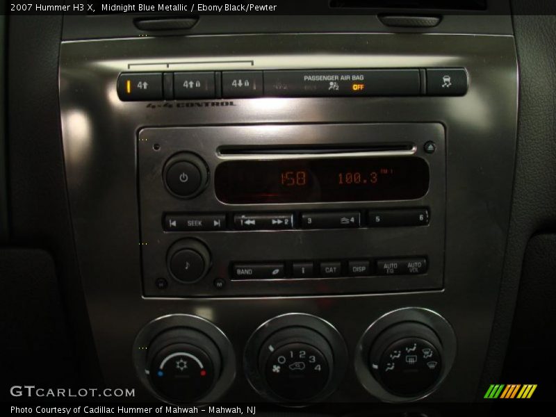 Midnight Blue Metallic / Ebony Black/Pewter 2007 Hummer H3 X