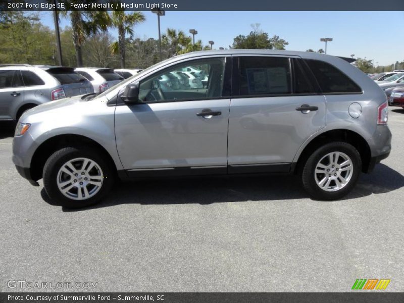 Pewter Metallic / Medium Light Stone 2007 Ford Edge SE