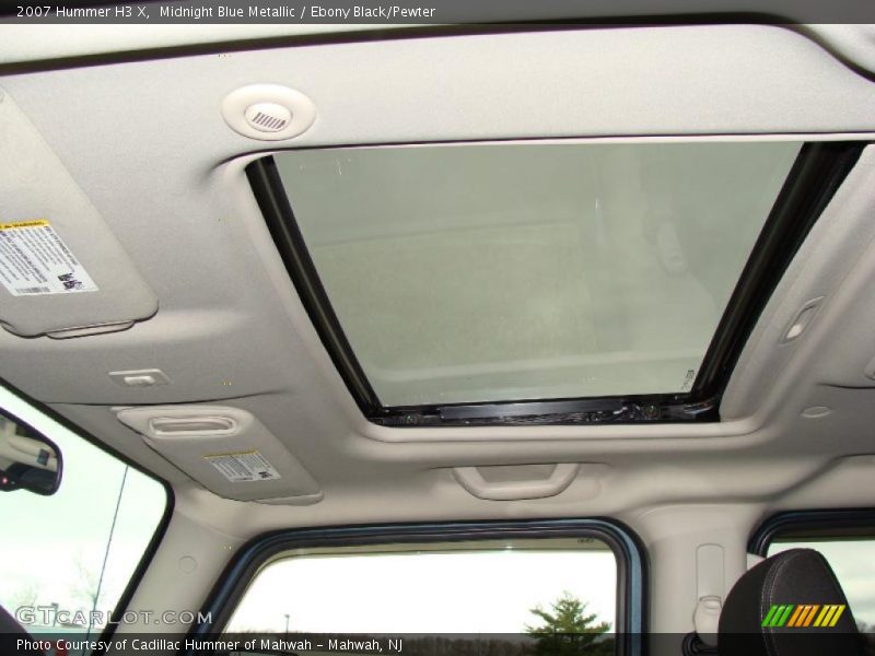 Midnight Blue Metallic / Ebony Black/Pewter 2007 Hummer H3 X