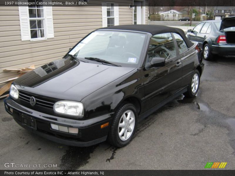 Black / Black 1997 Volkswagen Cabrio Highline