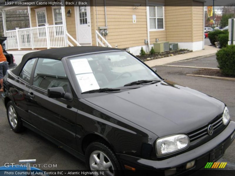 Black / Black 1997 Volkswagen Cabrio Highline
