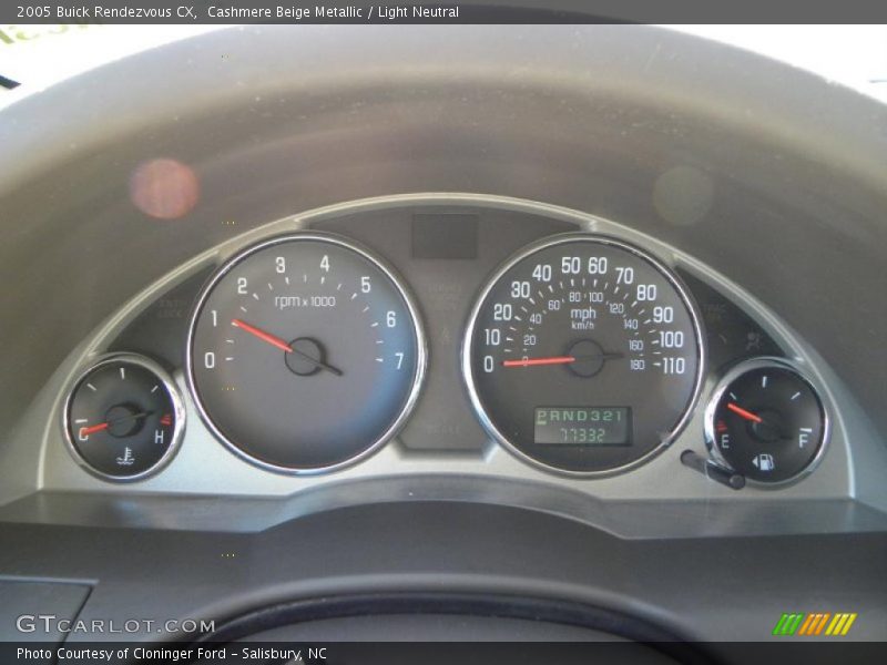 Cashmere Beige Metallic / Light Neutral 2005 Buick Rendezvous CX