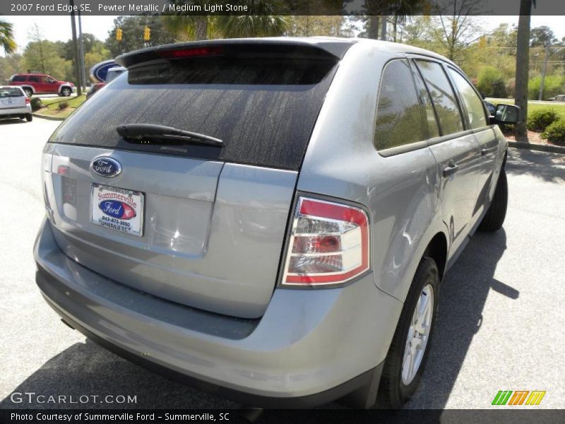 Pewter Metallic / Medium Light Stone 2007 Ford Edge SE