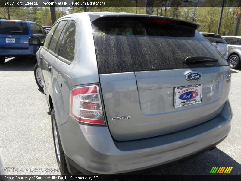 Pewter Metallic / Medium Light Stone 2007 Ford Edge SE