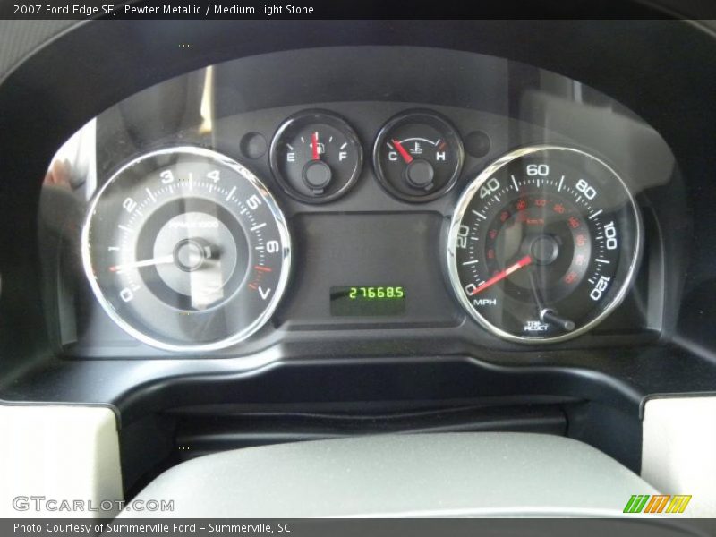 Pewter Metallic / Medium Light Stone 2007 Ford Edge SE