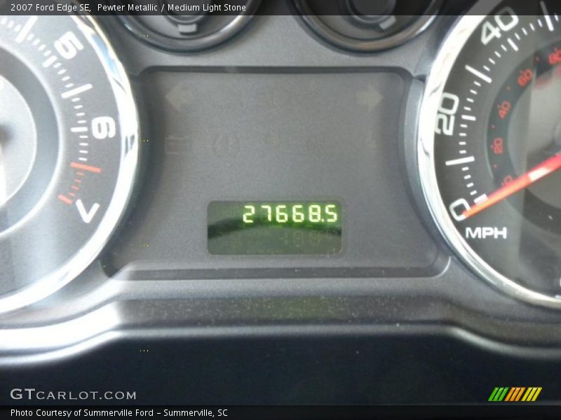 Pewter Metallic / Medium Light Stone 2007 Ford Edge SE