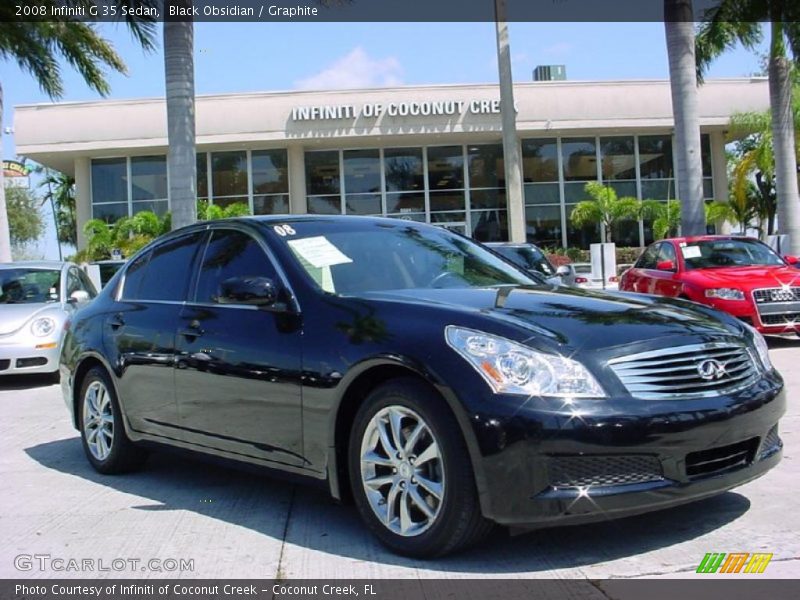 Black Obsidian / Graphite 2008 Infiniti G 35 Sedan