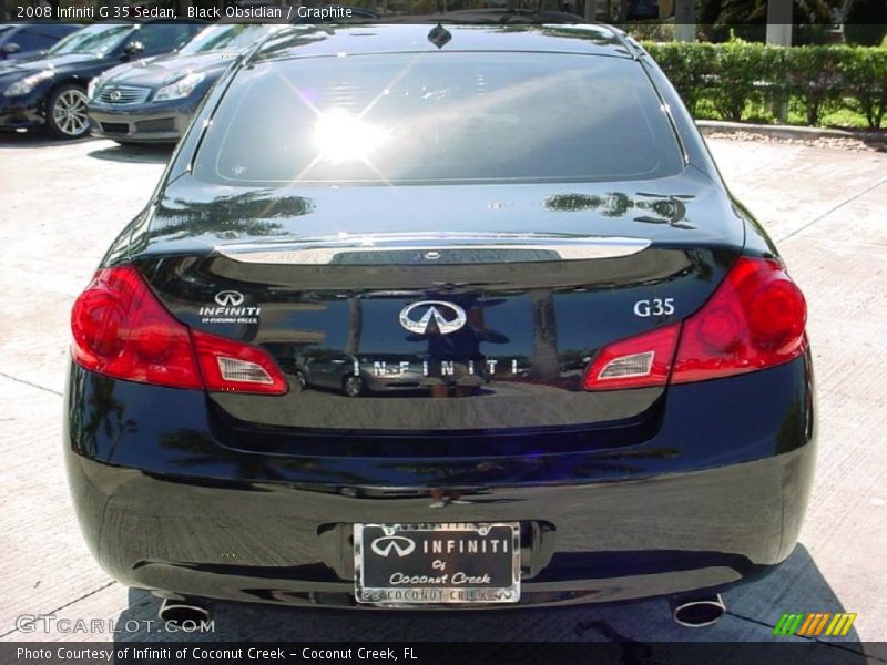 Black Obsidian / Graphite 2008 Infiniti G 35 Sedan