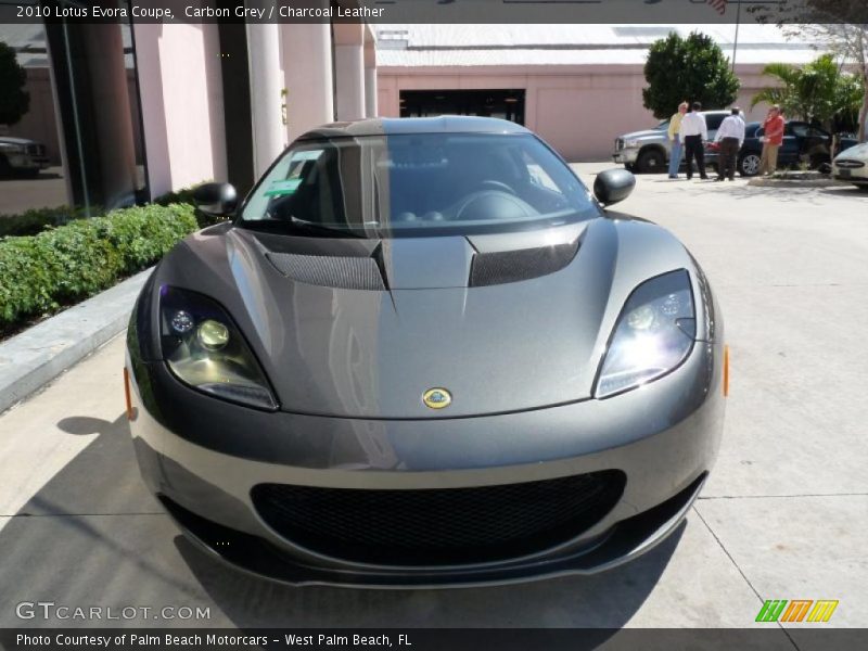 Carbon Grey / Charcoal Leather 2010 Lotus Evora Coupe