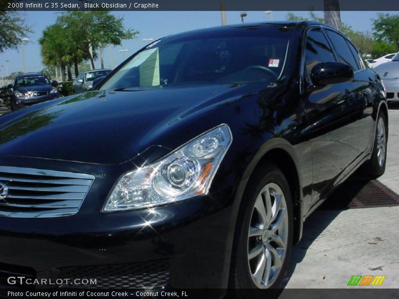 Black Obsidian / Graphite 2008 Infiniti G 35 Sedan