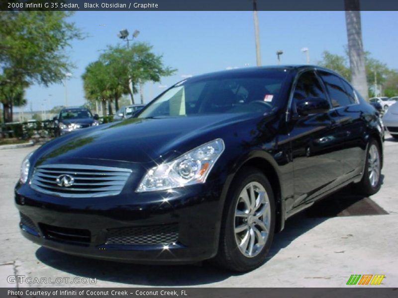 Black Obsidian / Graphite 2008 Infiniti G 35 Sedan