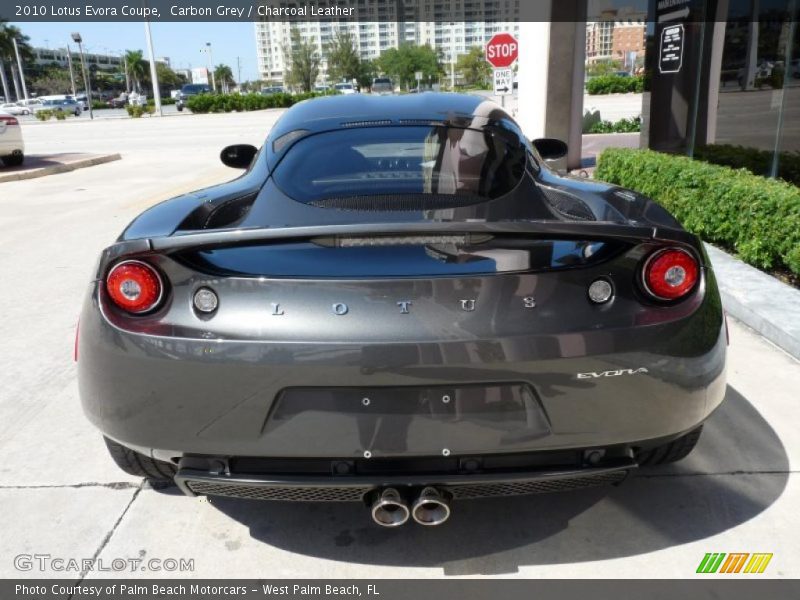 Carbon Grey / Charcoal Leather 2010 Lotus Evora Coupe