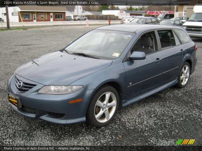 Steel Gray Metallic / Gray 2004 Mazda MAZDA6 s Sport Wagon