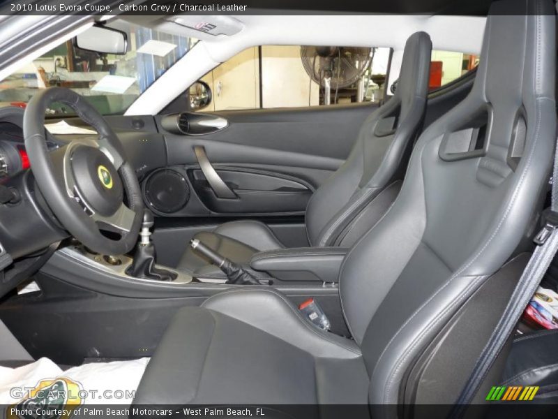 Carbon Grey / Charcoal Leather 2010 Lotus Evora Coupe