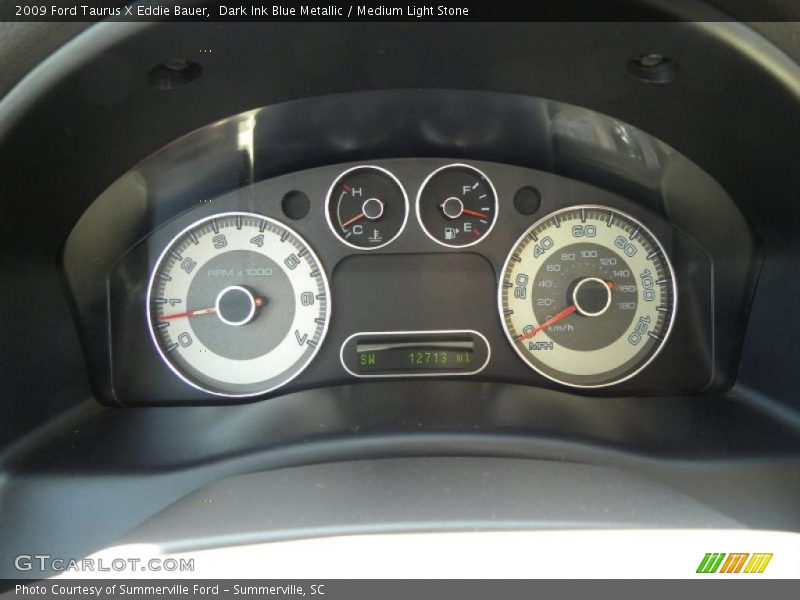 Dark Ink Blue Metallic / Medium Light Stone 2009 Ford Taurus X Eddie Bauer