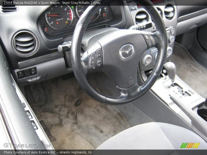 Steel Gray Metallic / Gray 2004 Mazda MAZDA6 s Sport Wagon