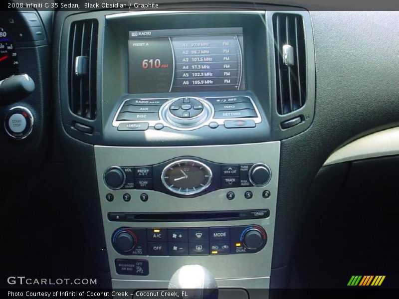 Black Obsidian / Graphite 2008 Infiniti G 35 Sedan