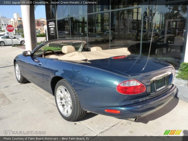 Aspen Green Metallic / Cashmere 2002 Jaguar XK XK8 Convertible