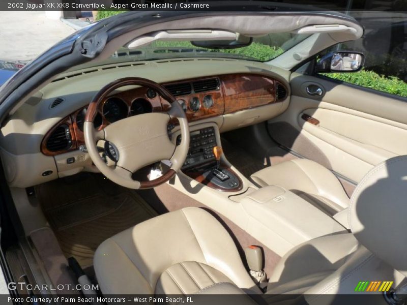 Aspen Green Metallic / Cashmere 2002 Jaguar XK XK8 Convertible