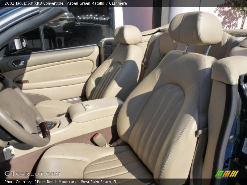 Aspen Green Metallic / Cashmere 2002 Jaguar XK XK8 Convertible