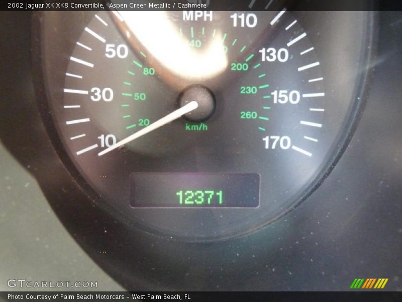 Aspen Green Metallic / Cashmere 2002 Jaguar XK XK8 Convertible