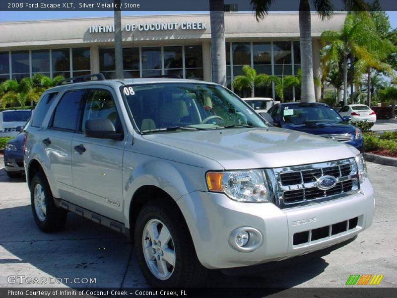 Silver Metallic / Stone 2008 Ford Escape XLT