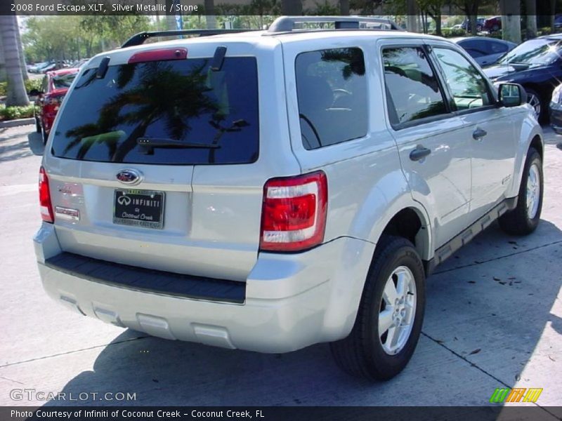 Silver Metallic / Stone 2008 Ford Escape XLT