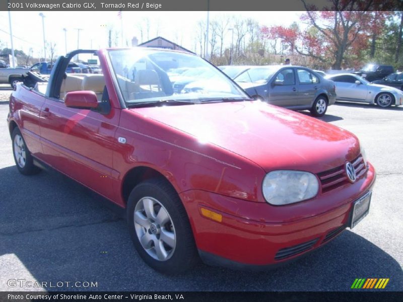 Tornado Red / Beige 2001 Volkswagen Cabrio GLX