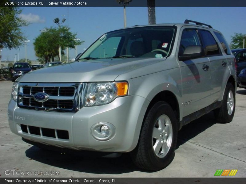 Silver Metallic / Stone 2008 Ford Escape XLT