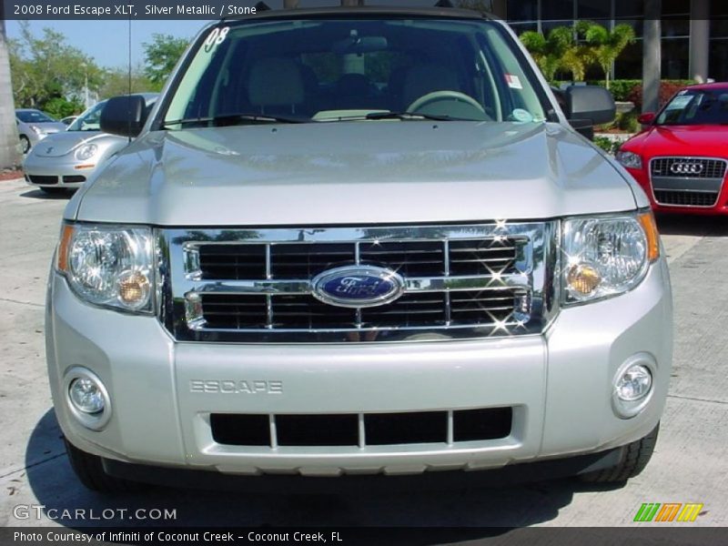 Silver Metallic / Stone 2008 Ford Escape XLT