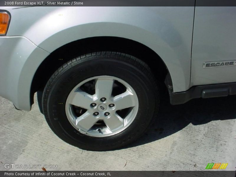 Silver Metallic / Stone 2008 Ford Escape XLT