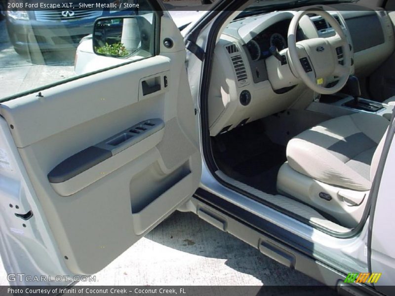 Silver Metallic / Stone 2008 Ford Escape XLT