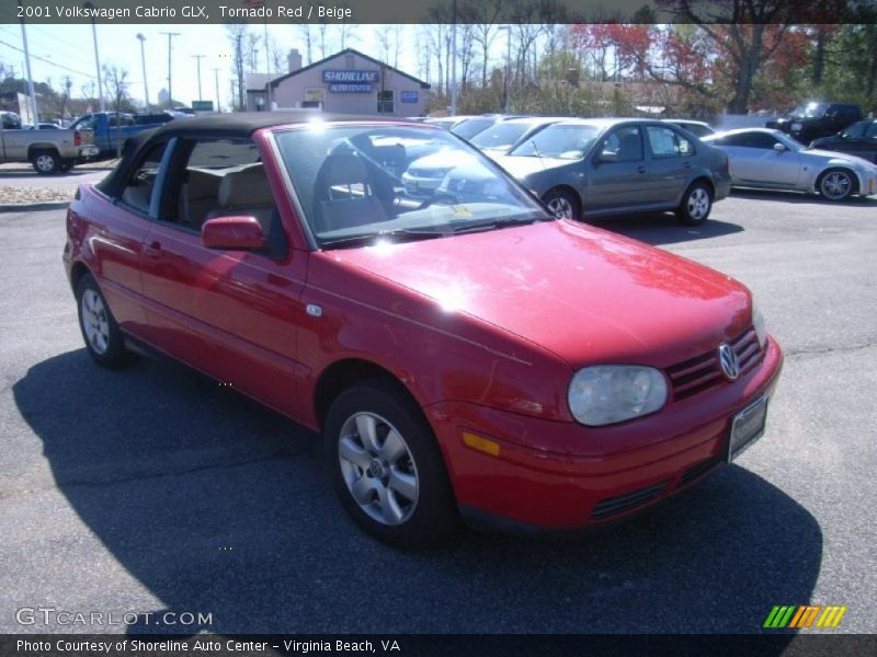 Tornado Red / Beige 2001 Volkswagen Cabrio GLX