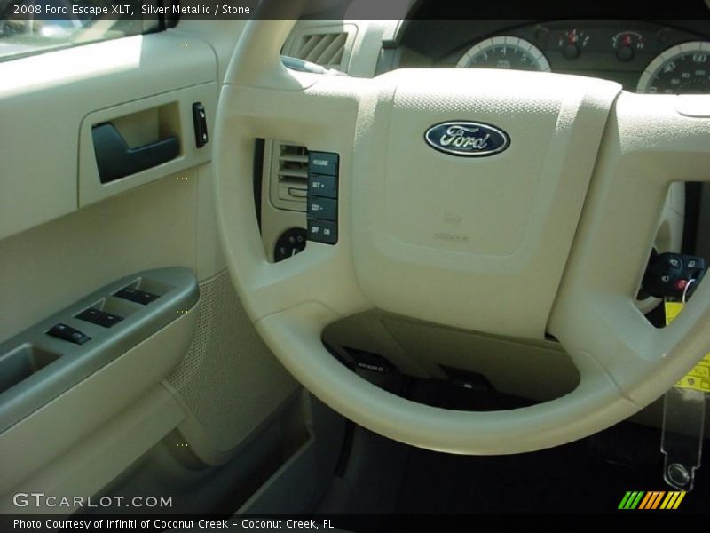 Silver Metallic / Stone 2008 Ford Escape XLT