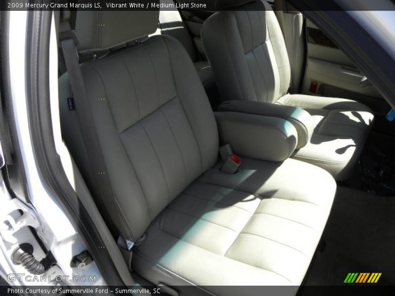Vibrant White / Medium Light Stone 2009 Mercury Grand Marquis LS