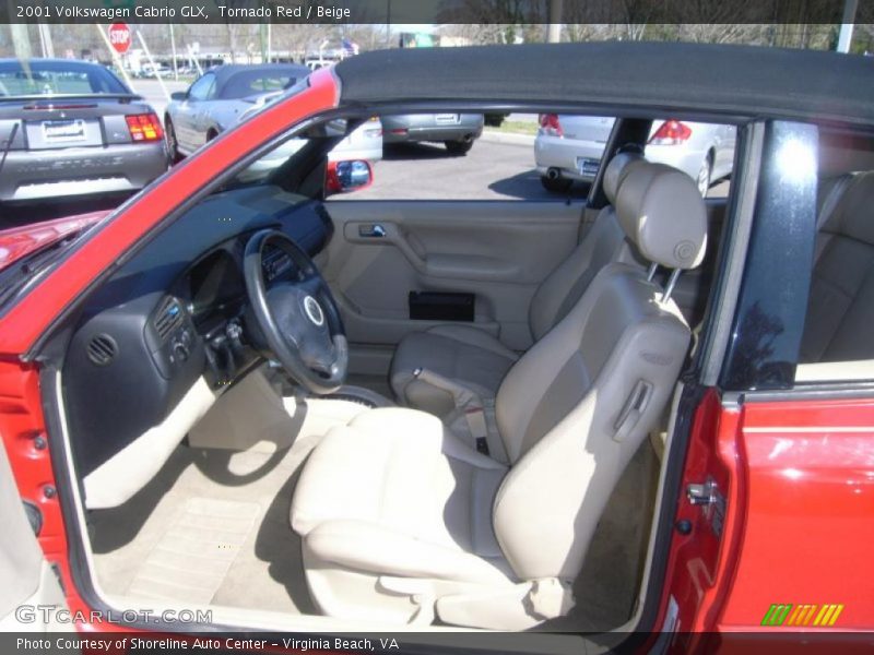 Tornado Red / Beige 2001 Volkswagen Cabrio GLX