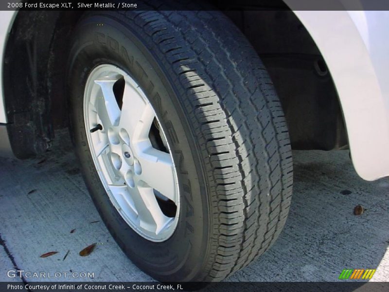 Silver Metallic / Stone 2008 Ford Escape XLT