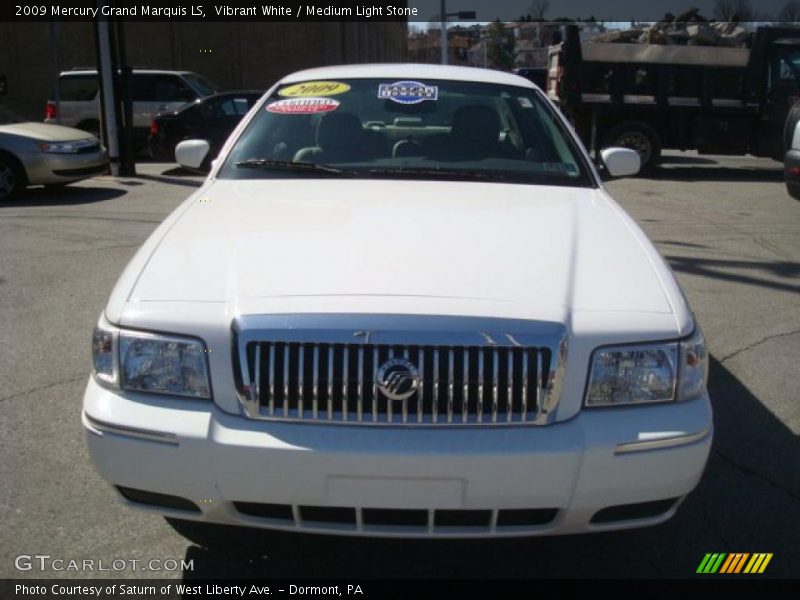Vibrant White / Medium Light Stone 2009 Mercury Grand Marquis LS