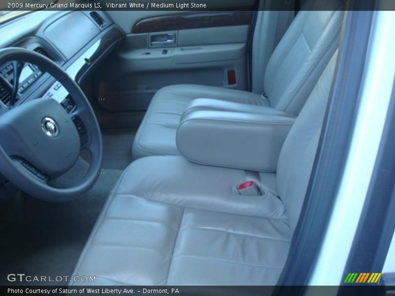 Vibrant White / Medium Light Stone 2009 Mercury Grand Marquis LS