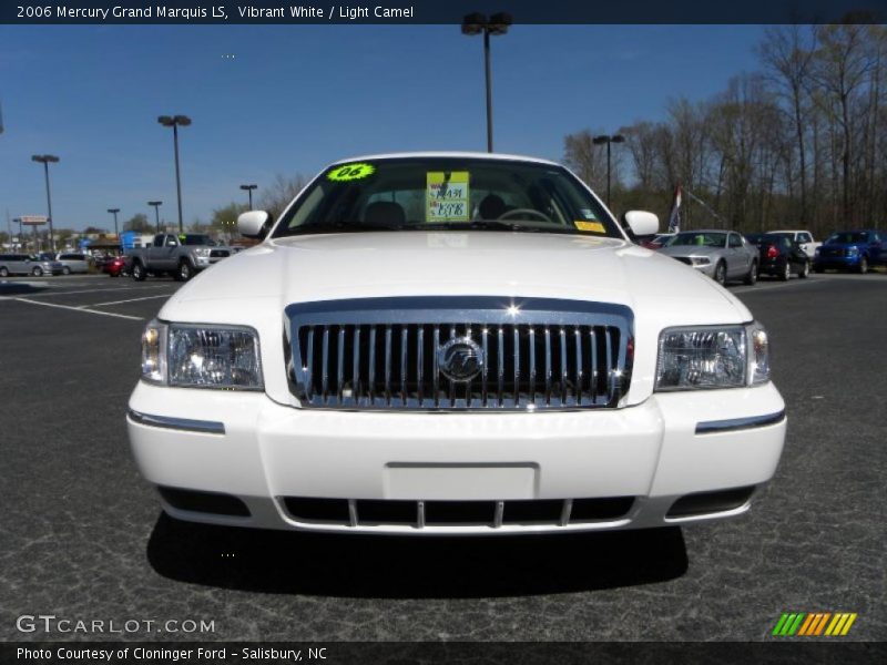 Vibrant White / Light Camel 2006 Mercury Grand Marquis LS