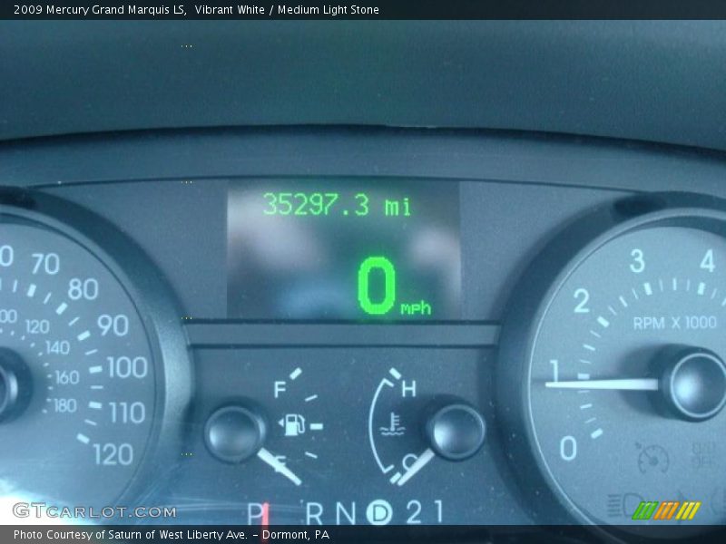 Vibrant White / Medium Light Stone 2009 Mercury Grand Marquis LS