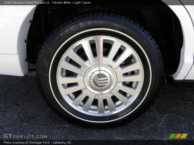 Vibrant White / Light Camel 2006 Mercury Grand Marquis LS