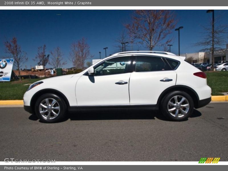 Moonlight White / Graphite 2008 Infiniti EX 35 AWD