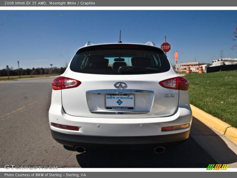 Moonlight White / Graphite 2008 Infiniti EX 35 AWD