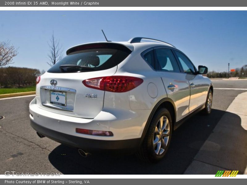 Moonlight White / Graphite 2008 Infiniti EX 35 AWD