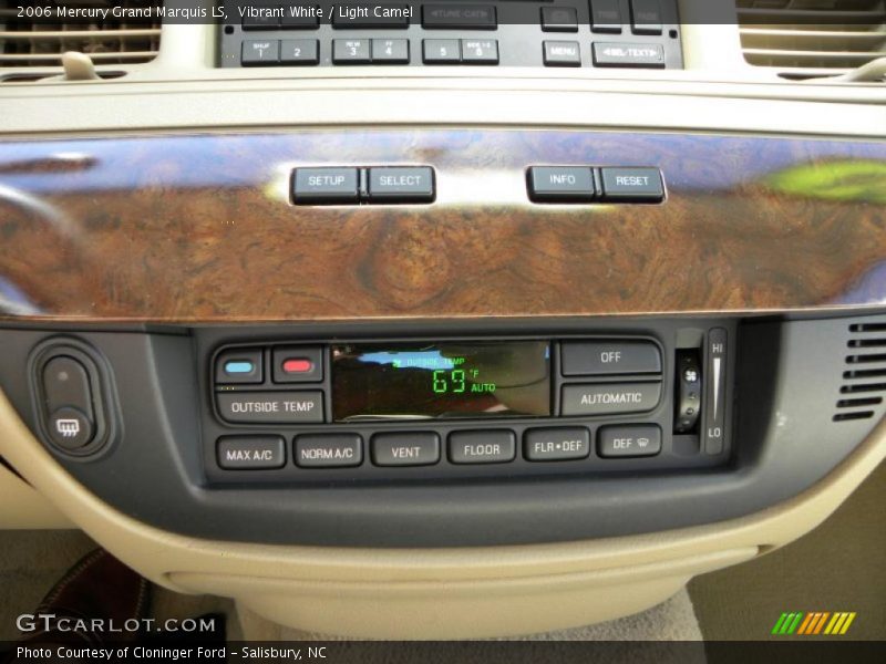 Vibrant White / Light Camel 2006 Mercury Grand Marquis LS
