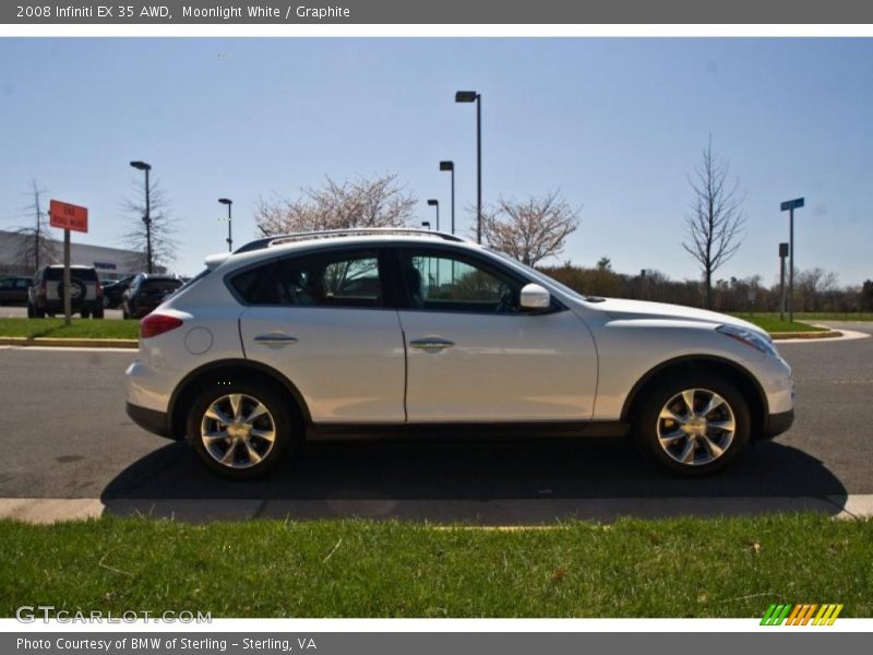 Moonlight White / Graphite 2008 Infiniti EX 35 AWD