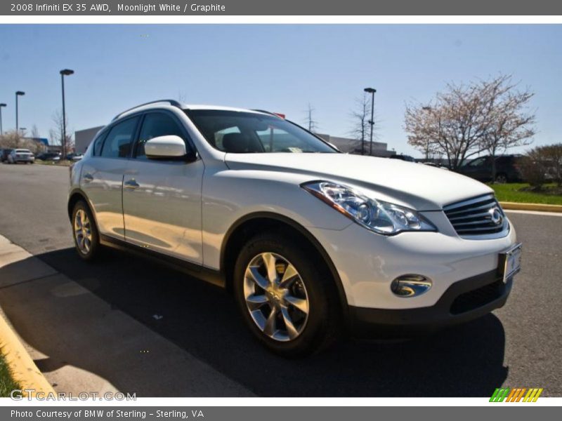 Moonlight White / Graphite 2008 Infiniti EX 35 AWD